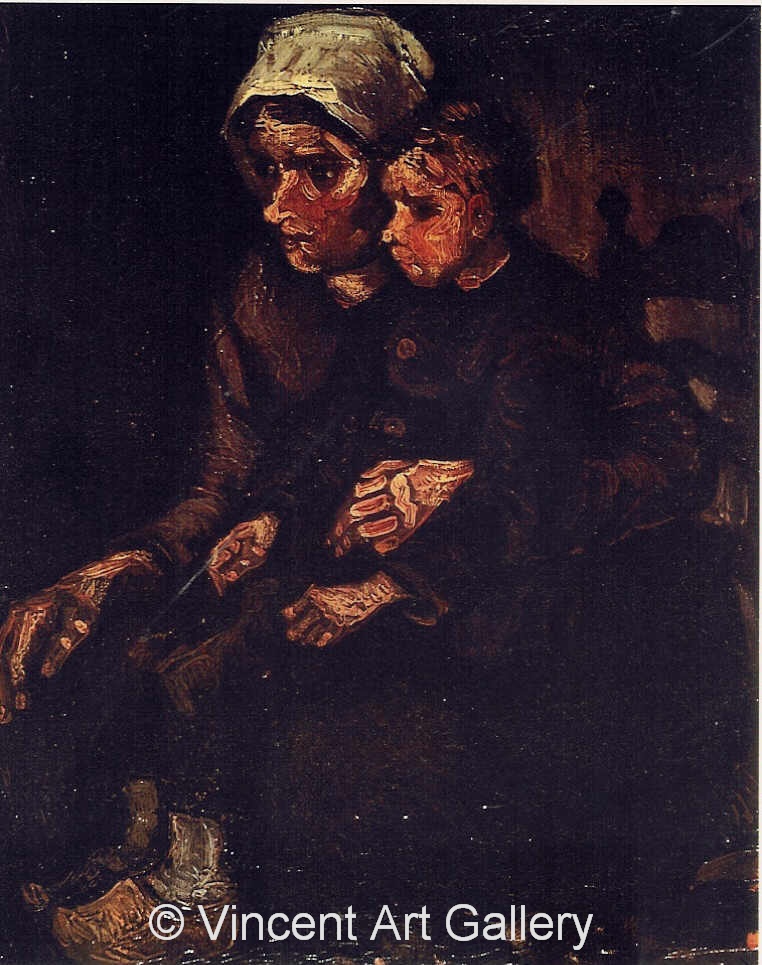 JH 690 - Peasant Woman with Child on Her Lap
